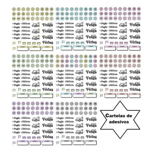 Arquivo de Corte - Miolo Planner Datado 2023 18x18