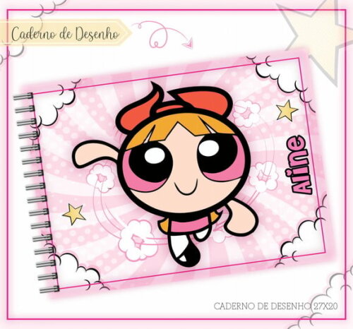 Arquivo de Corte Agenda Escolar Florzinha Super Poderosas