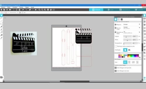 Arquivo de Corte Caixa Claquete 3d Direção de Filmes
