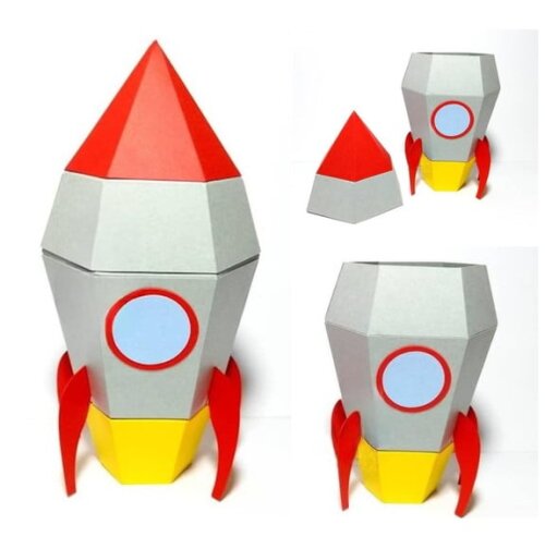 Arquivo de Corte Caixa Foguete Buzz 3d