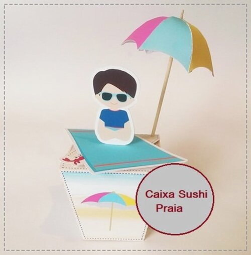 Arquivo de Corte Caixa Sushi Kit Praia