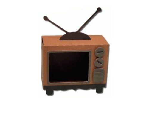 Arquivo de Corte Caixa Tv Caixinha Televisão Retrô