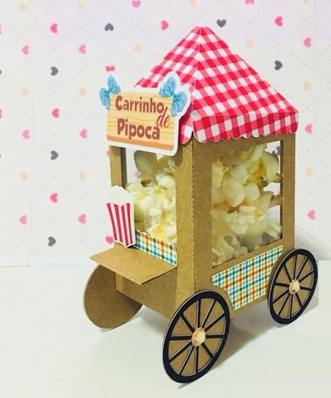 Arquivo de Corte Carrinho Pipoca Festa Junina São João