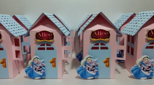 Arquivo de Corte Casinha Alice no Pais das Maravilhas
