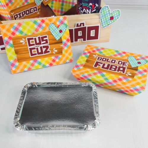 Arquivo de Corte Embalagem Marmitinha 250g Festa Junina