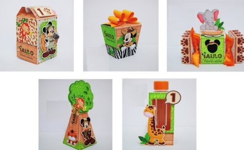 Arquivo de Corte Kit Festa Infantil Mickey Safari