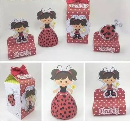 Arquivo de Corte Kit Joaninha Festinha Infantil