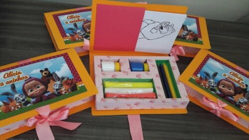 Arquivo de Corte Kit Pintura Colorir Giz e Massinha
