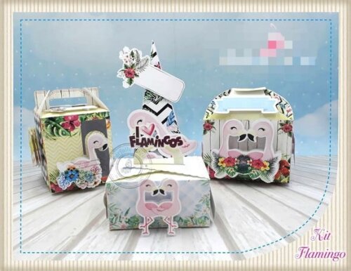 Arquivo de Corte Kit Tropical Flamingo