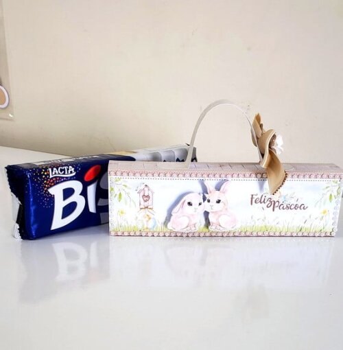 Arquivo de Corte Porta Caixa Bis Páscoa Tradicional