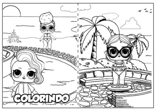 Arquivo de Corte Revistinha de Colorir Lol