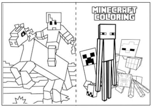 Arquivo de Corte Revistinha de Colorir Minecraft