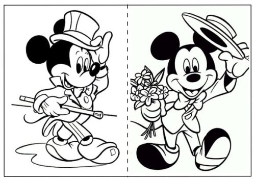 Arquivo de Corte Revistinha de Colorir Mickey