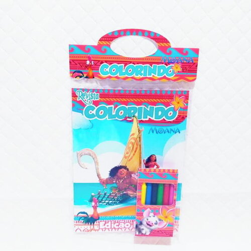 Arquivo de Corte Revistinha de Colorir Moana