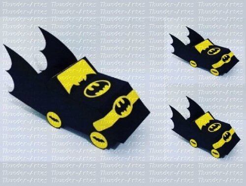 Arquivo de Corte Silhouette Batmóvel Carro Batman 3d