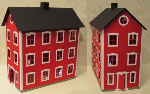 Arquivo de Corte Silhouette Casa Italiana Antiga 3d