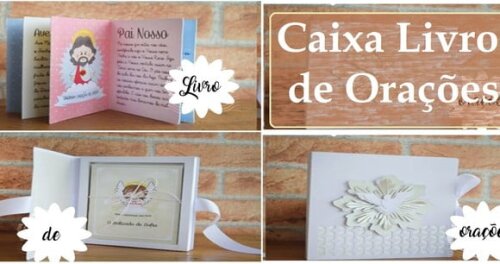 Arquivo de Corte Silhouette Convite Caixa Livro Oração