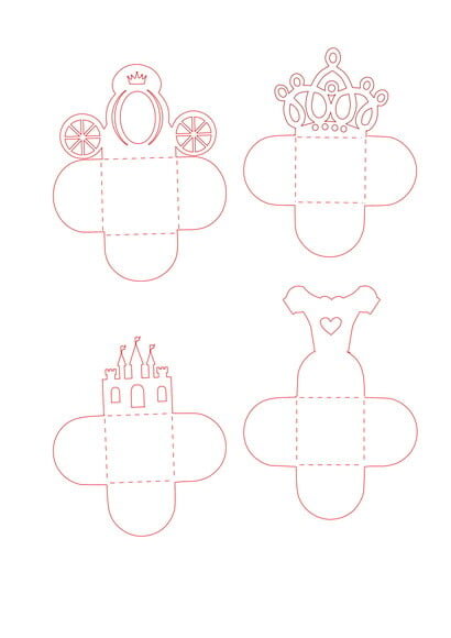 Arquivo de Corte Silhouette Forminhas Princesa