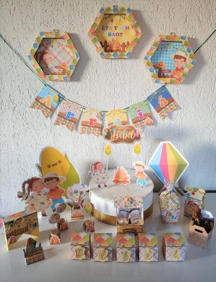 Arquivo de Corte Silhouette Junino São João Festa Infantil