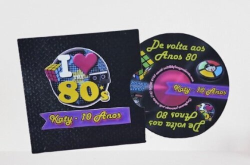 Arquivo de Corte Silhouette Kit Festa Anos 80 Retrô