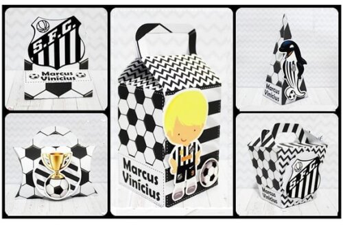 Arquivo de Corte Silhouette Kit Futebol Santos