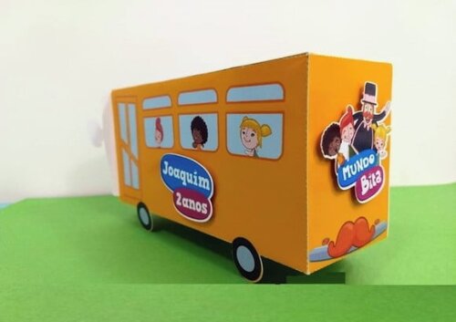 Arquivo de Corte Silhouette Onibus Mundo Bita