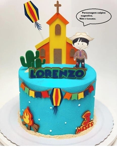Arquivo de Corte Topo de Bolo Festa Junina São João