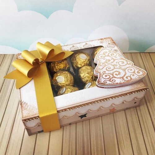Arquivo para Corte Caixa 12 Doces Natal da Mamãe