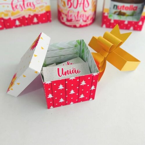 Arquivo para Corte Caixa Balas Natal