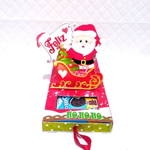 Arquivo para Corte Caixa Cartão Barra de Chocolate Natal
