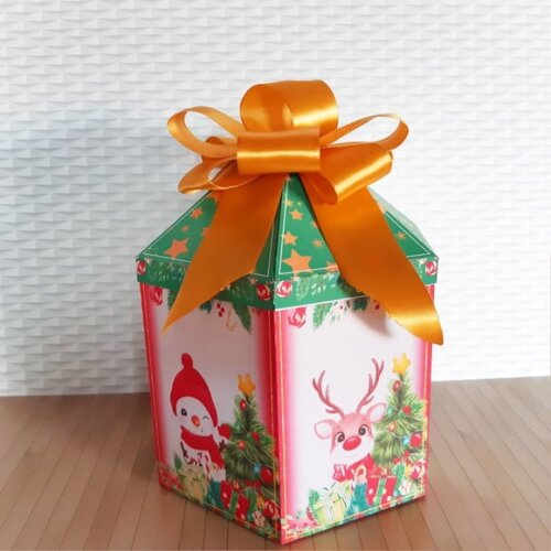 Arquivo para Corte Caixa Panetone 400gr Natal