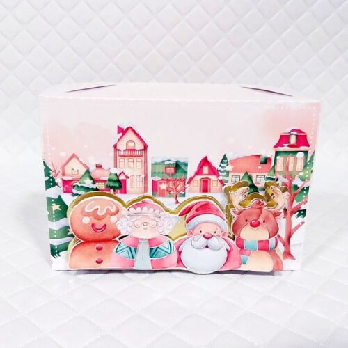 Arquivo para Corte Caixa para 6 Doces Encaixe Natal