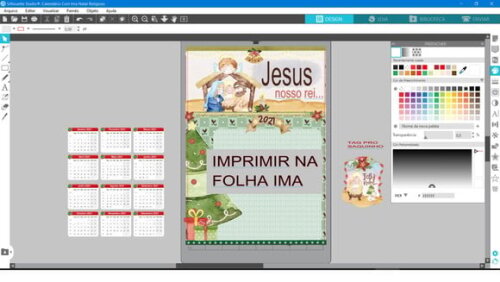 Arquivo para Corte Calenda?rio para Imã Natal