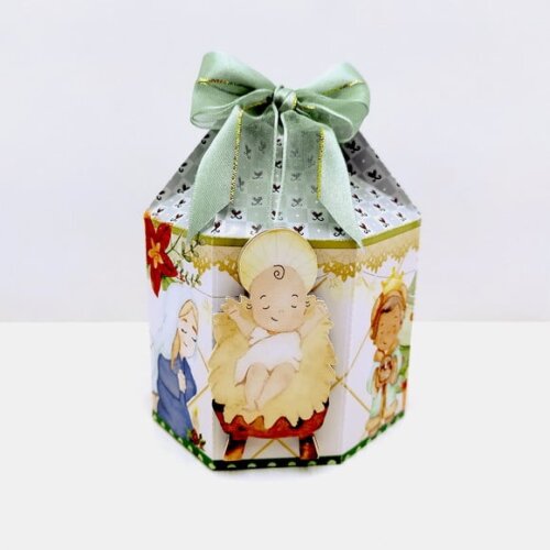 Arquivo para Corte Mini Panetone Jesus Menino Natal