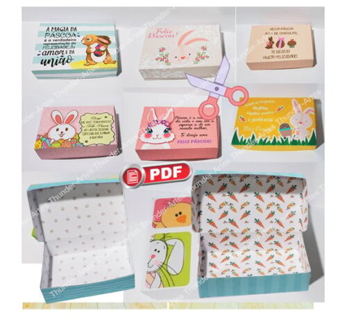Arquivo pdf 12 Caixas Doces Páscoa
