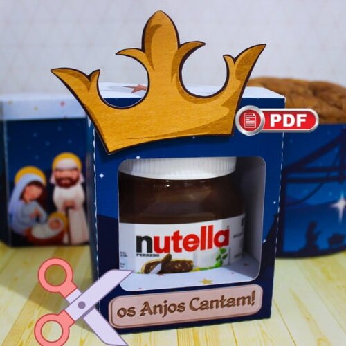 Arquivo pdf 3 Arquivos Natal Azul Corte Tesoura