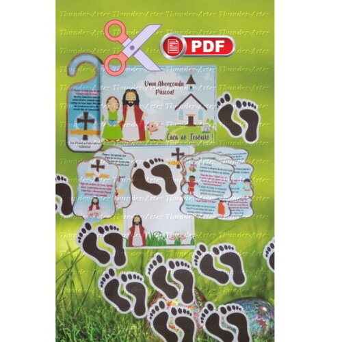 Arquivo pdf Caça aos Ovos Cristão Católico Páscoa
