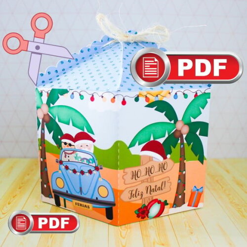 Arquivo pdf Caixa Panetone (400g) Ferias de Natal