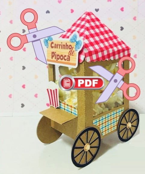 Arquivo pdf Carrinho de Pipoca Festa Junina São João