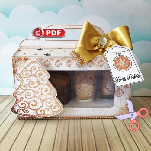 Arquivo pdf Mini Confeiteiro Natal da Mamãe Tesoura