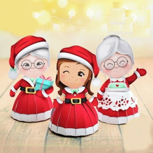 Arquivo pdf Porta Bombom Natal para Tesourete