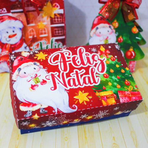 Arquivo Silhouette 03 Caixas Natal com Arte