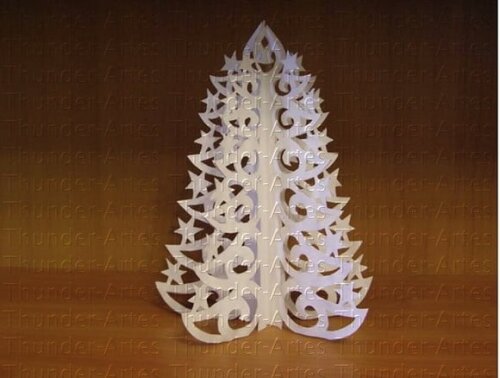Arquivo Silhouette Arvore de Papel Decoração Natal