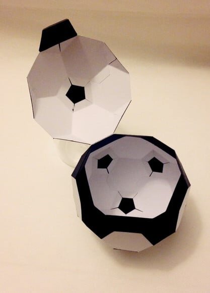Arquivo Silhouette Bola de Futebol 3d