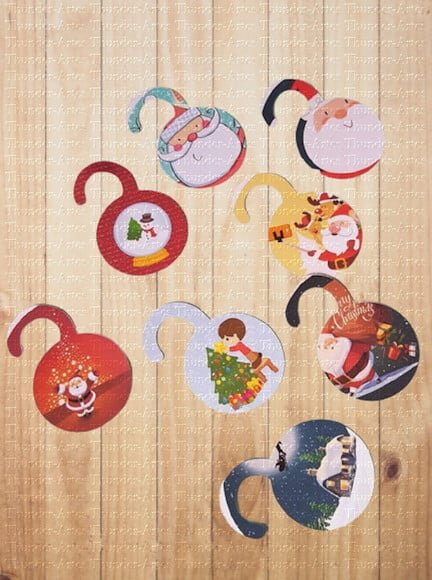 Arquivo Silhouette Bolinhas Decoração Natal