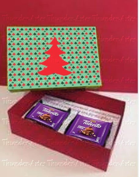 Arquivo Silhouette Caixa 02 Mini Talentos Natal
