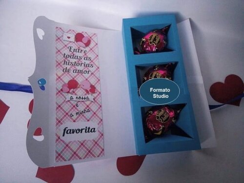 Arquivo Silhouette Caixa 03 Bombons Dia dos Namorados