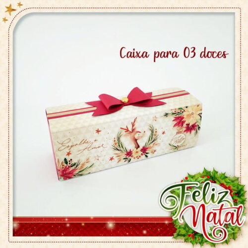Arquivo Silhouette Caixa 03 Doces Natal