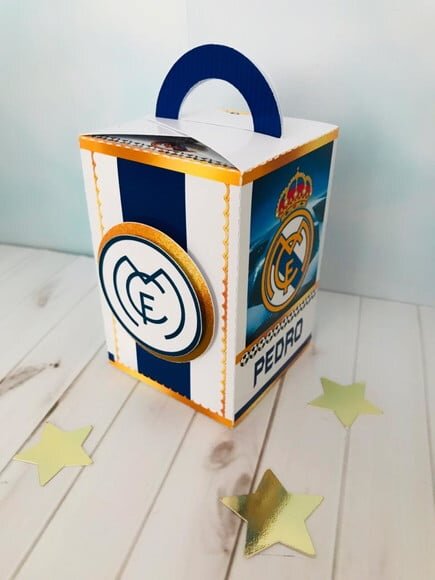 Arquivo Silhouette Caixa Alça Real Madrid Futebol