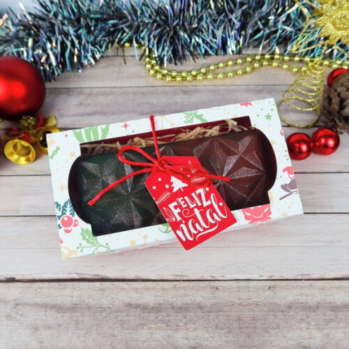 Arquivo Silhouette Caixa Barra Chocolate Artesanal Natal